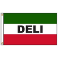 Deli 3' x 5' Message Flag with Heading and Grommets